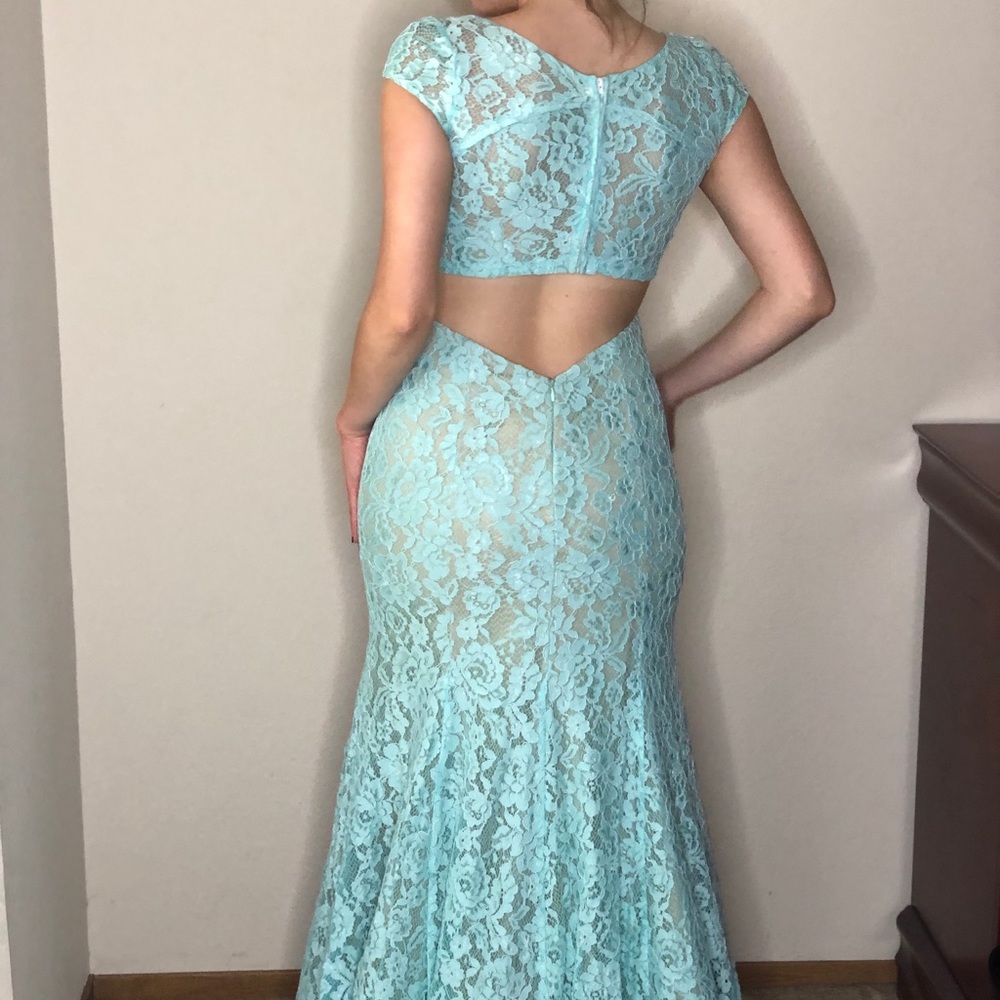 Mermaid Dress- Mint Blue